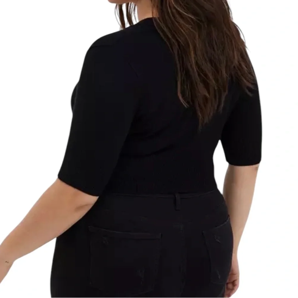 Torrid Black Shrug Crop Cardigan